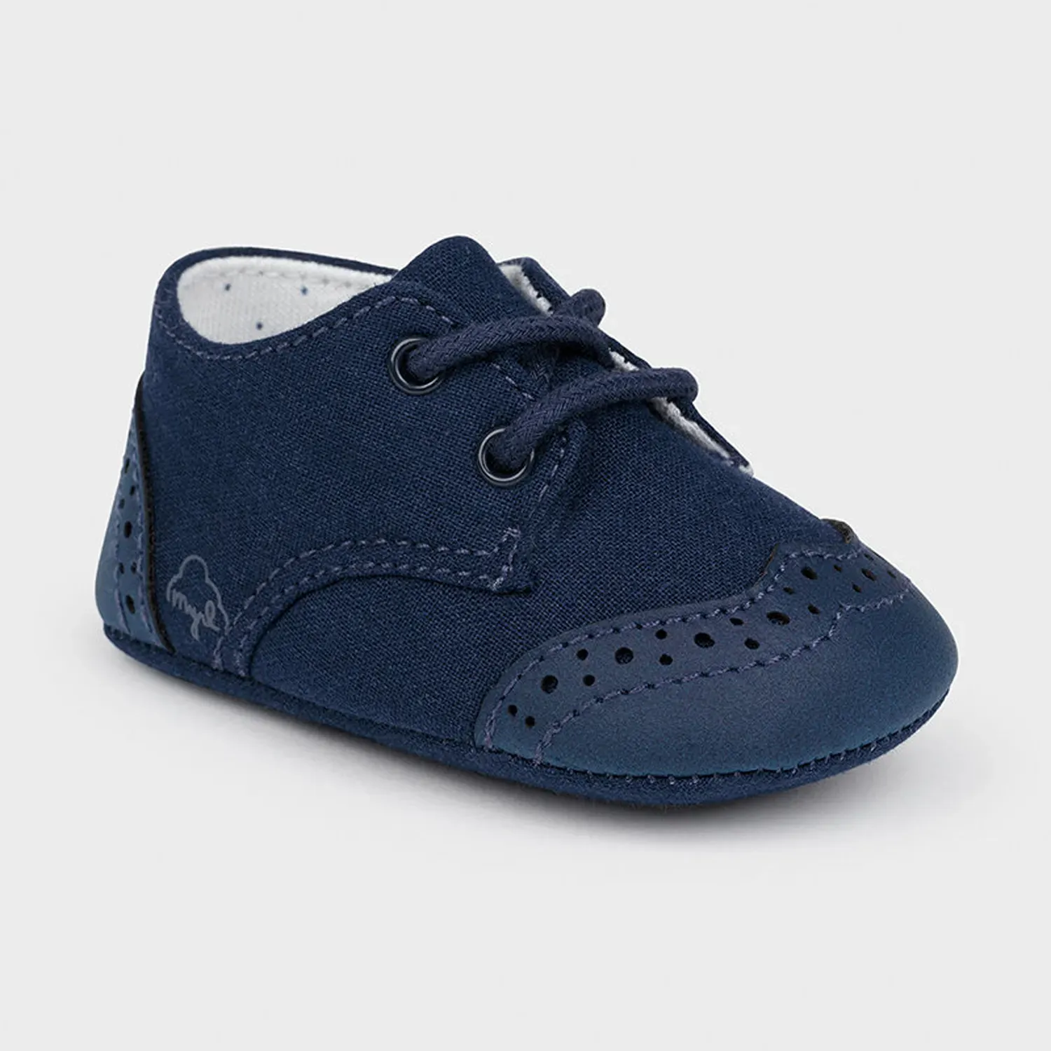 SHOE NAVY MIXED TEXTURE / 9391