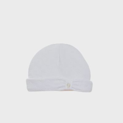PULLON HAT WHITE BRIM CRISS CROSS PRINT / 3133002