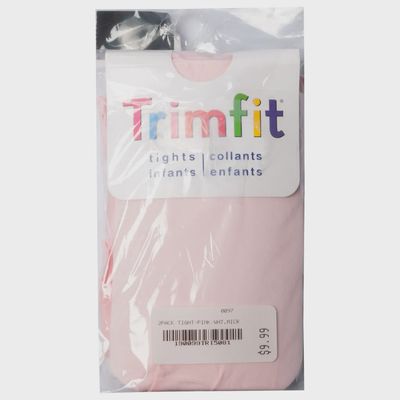 2 PACK TIGHT WHITE & PINK MICROFIBRE BABY / 5081