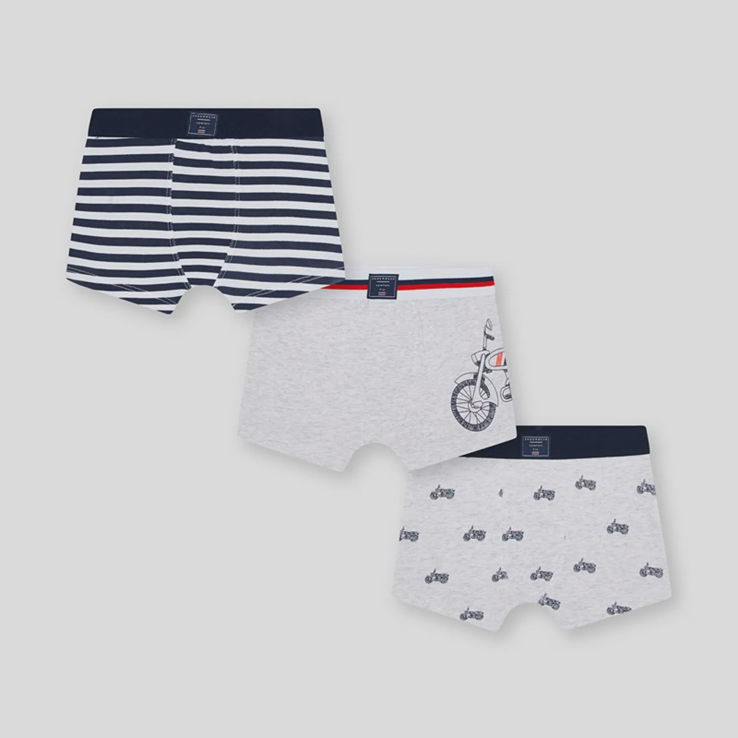 3 PC BOXER SHORTS UNDERWEAR ASSORTED COLORS & PRINTS / 10042