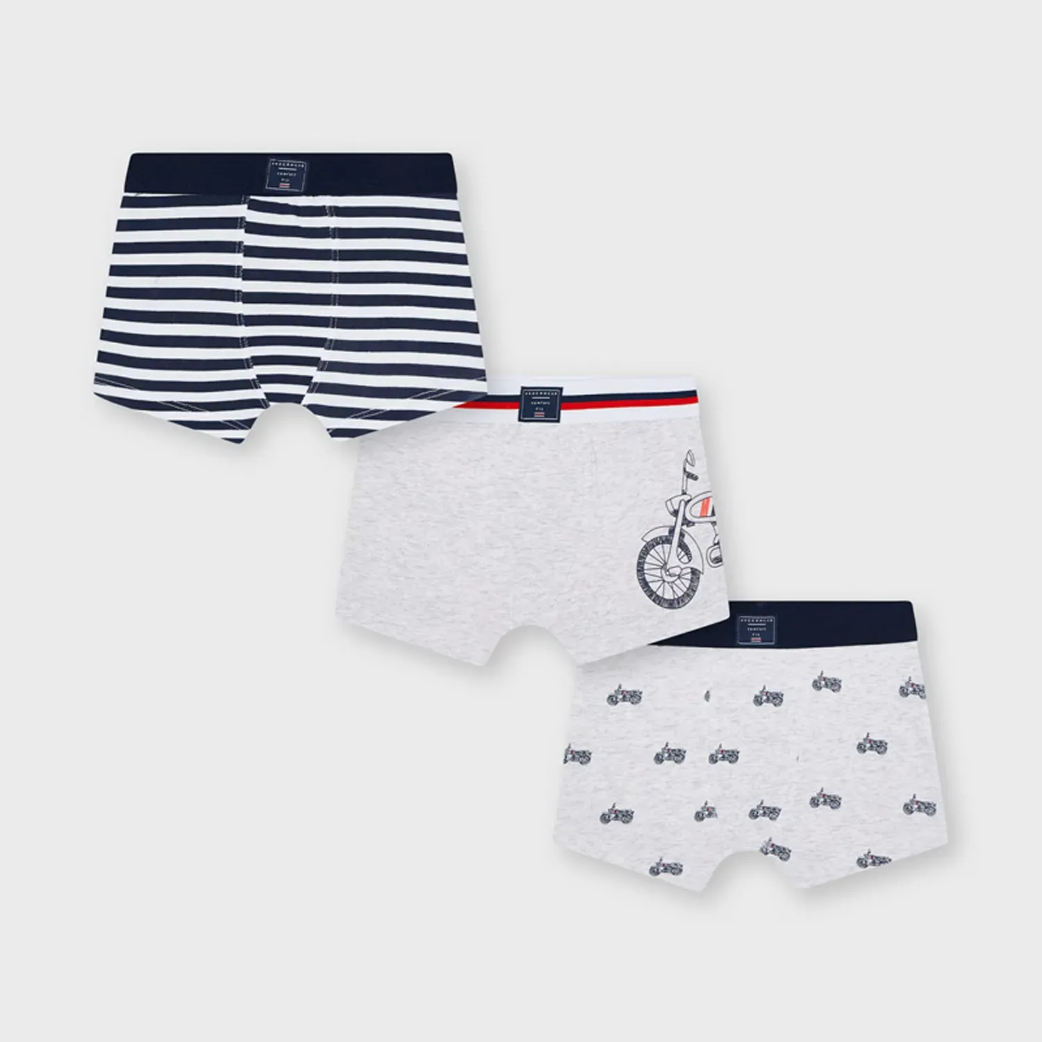 3 PC BOXER SHORTS UNDERWEAR ASSORTED COLORS & PRINTS / 10042