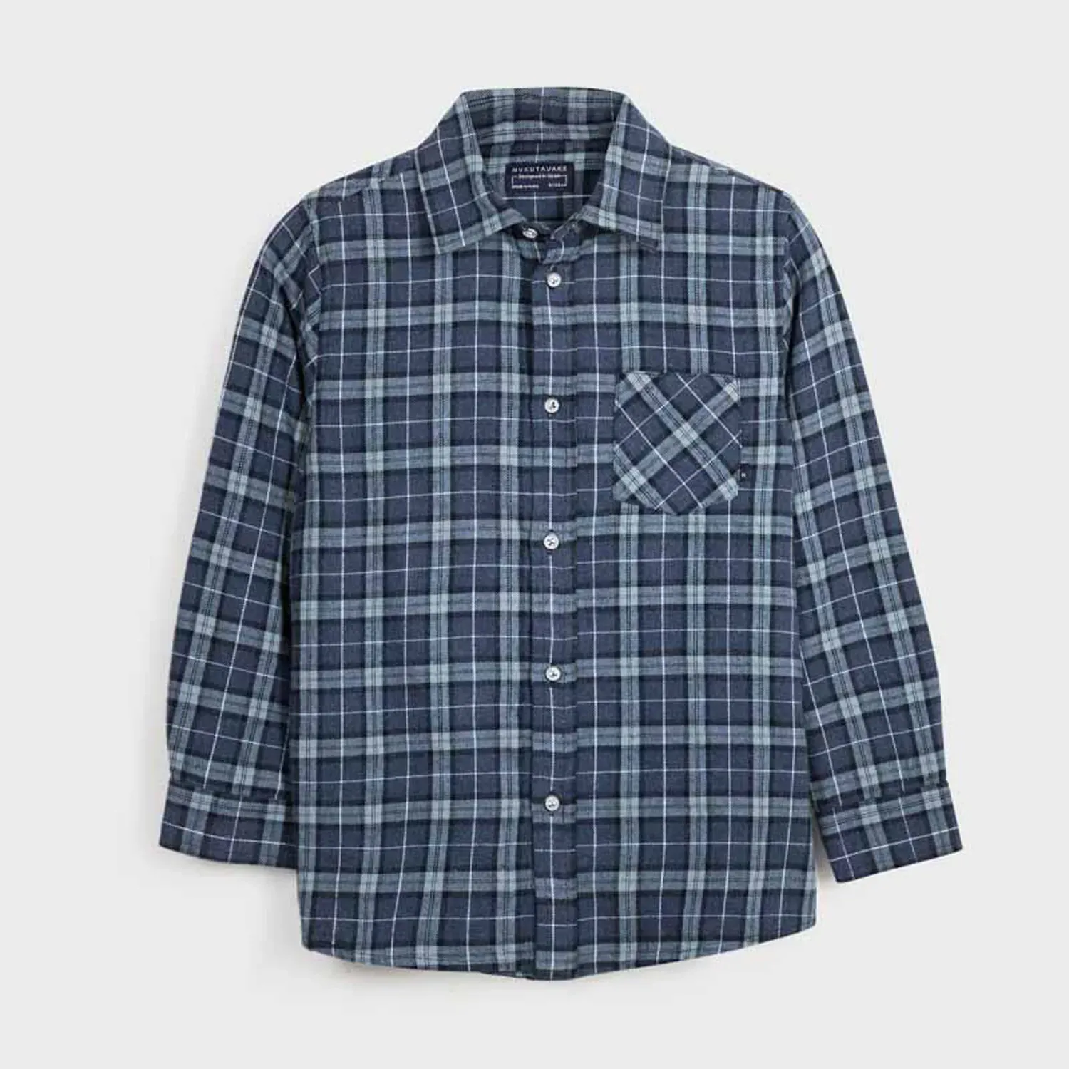 SHIRT BLUE CHECK OVERSHIRT / 7128