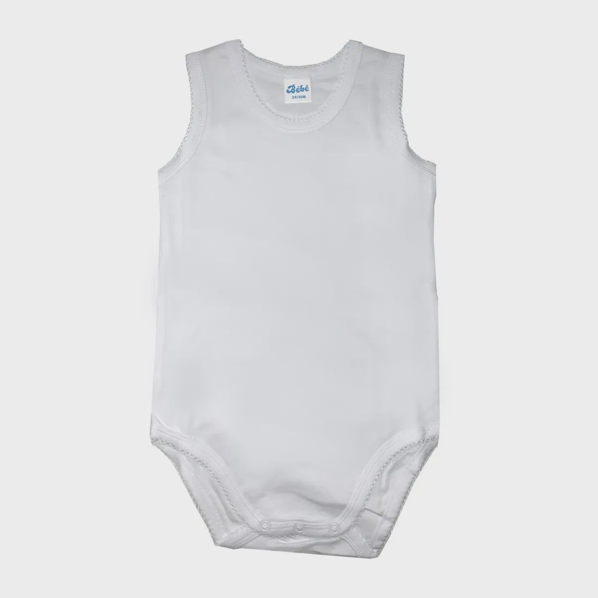 1PC UNDERSHIRT SLEEVELESS PLAIN WHITE BABY / 391933