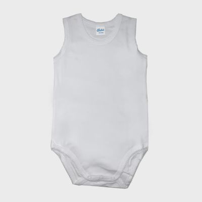 1PC UNDERSHIRT SLEEVELESS PLAIN WHITE BABY / 391933