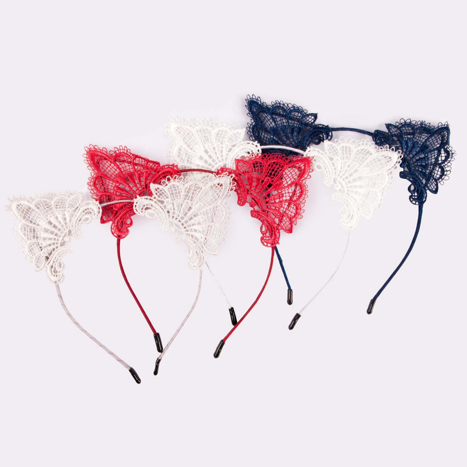 HEADBAND LACE EARS AST COLORS