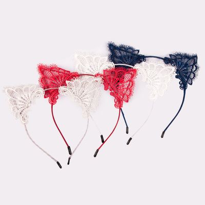 HEADBAND LACE EARS AST COLORS