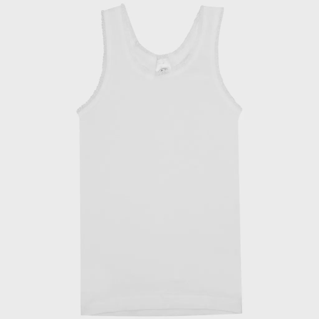 UNDERSHIRT SLEEVELESS WHITE GIRL'S / 170