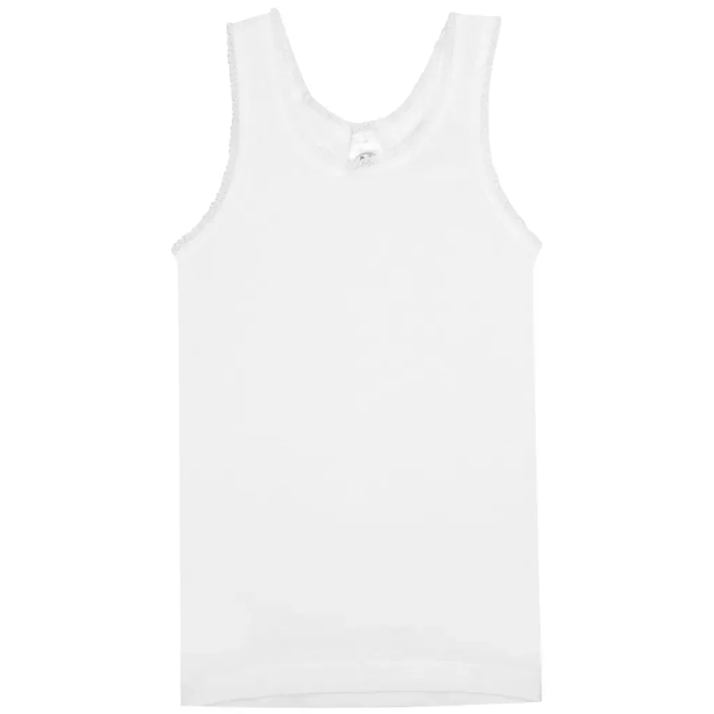UNDERSHIRT SLEEVELESS WHITE GIRL'S / 170