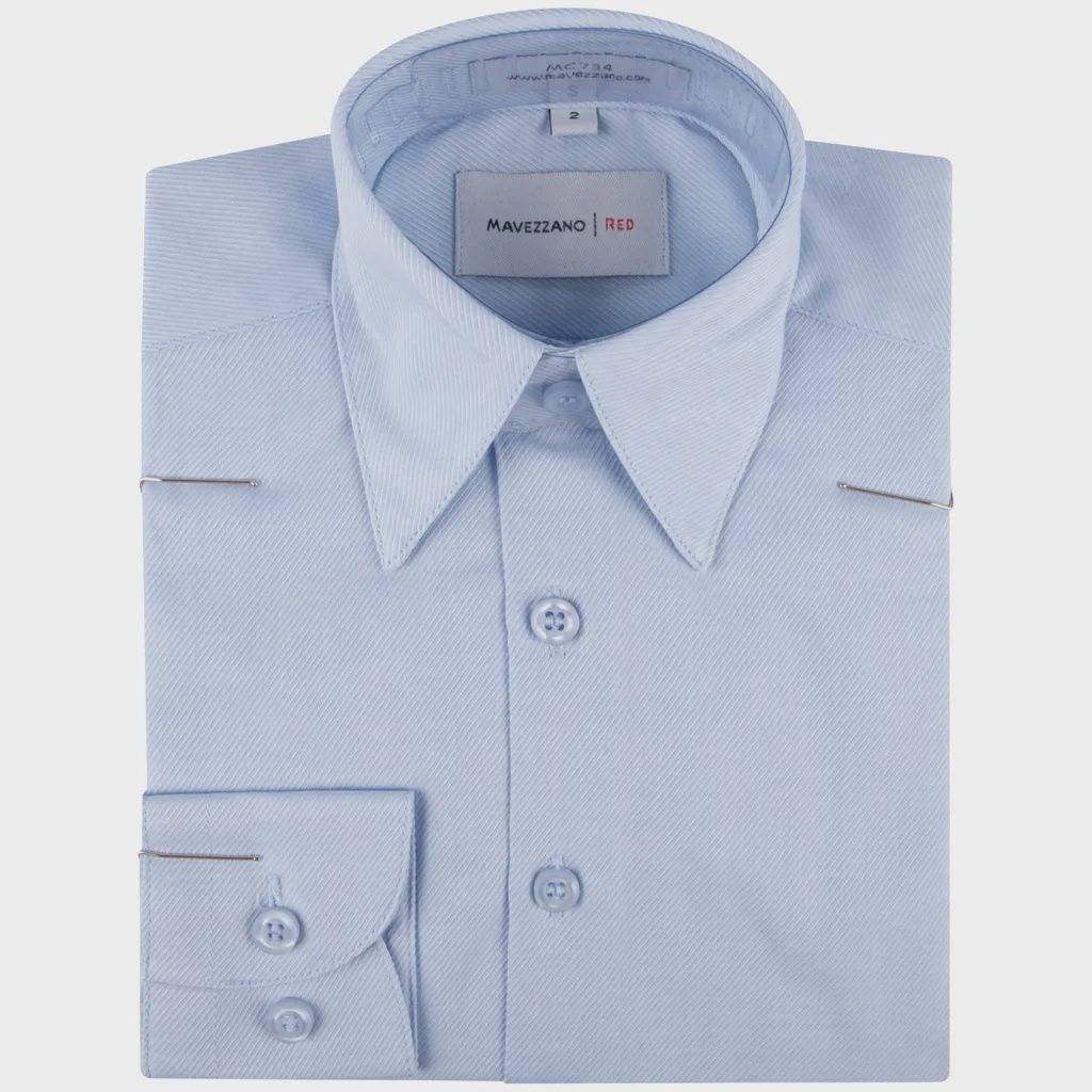 SHIRT LIGHT BLUE THIN STRIPES TONE ON TONE / MC734