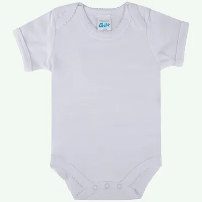 1PC UNDERSHIRT SHORT SLEEVE PLAIN WHITE BABY / 391831
