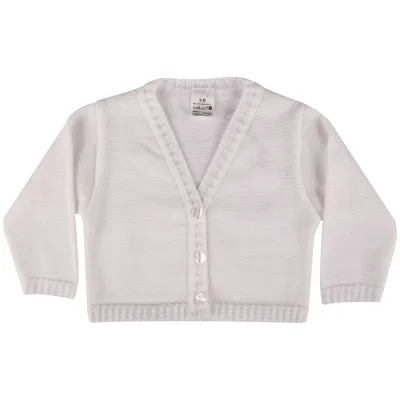 CARDIGAN CREAM KNIT VNECK 1065 ACRYLIC / 1065