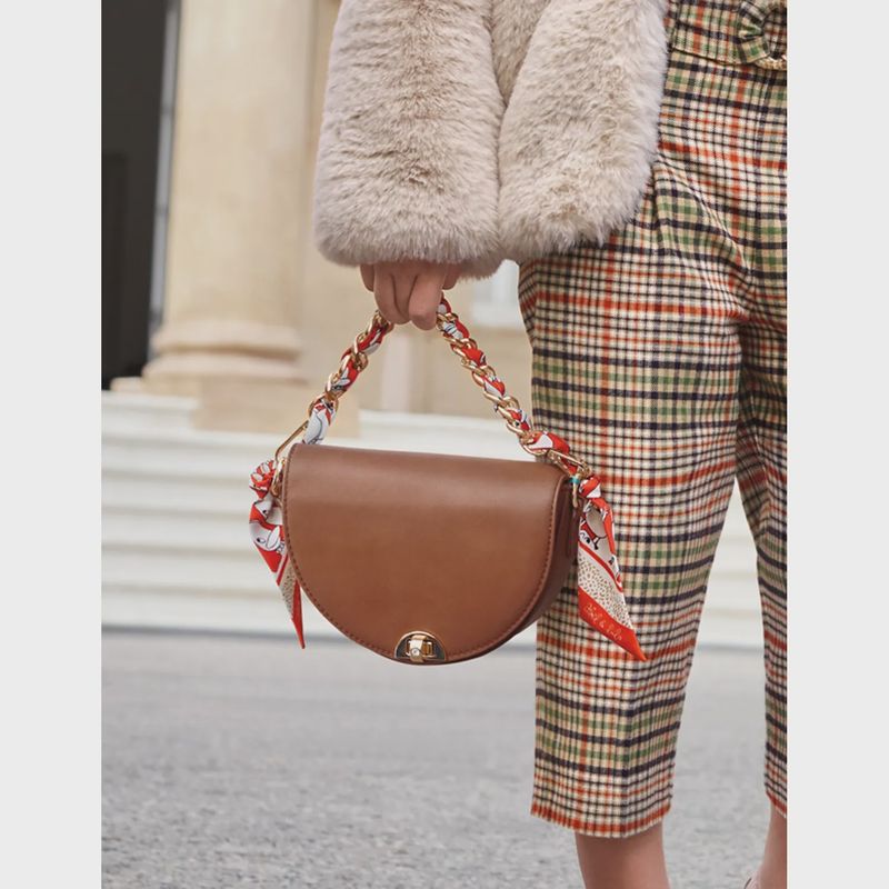 PURSE CAMEL LEATHERETTE / 5936