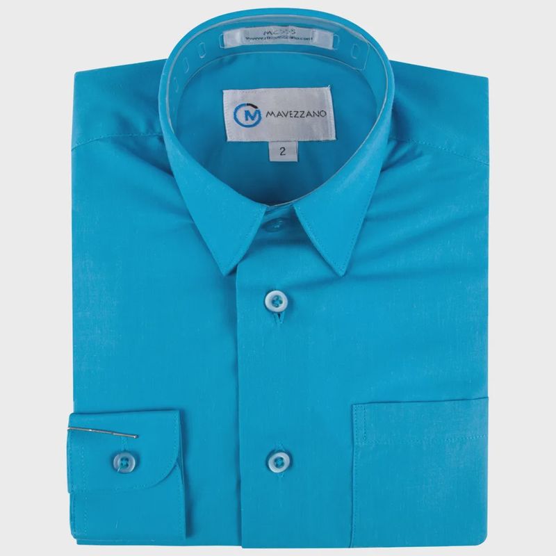 SHIRT MID BLUE MC555 LONG SLEEVE COTTON / MC555 SHIRT MID BLUE MC555 LONG SLEEVE COTTON / MC555
