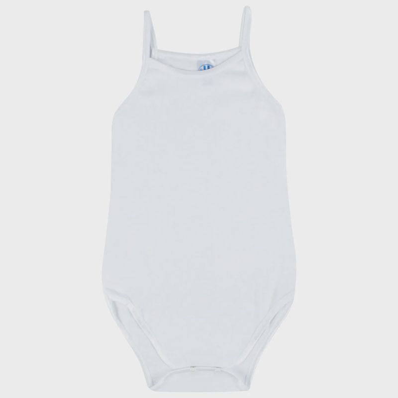 1 PC UNDERSHIRT SPAGHETTI STRAPS PLAIN WHITE BABY / 391934