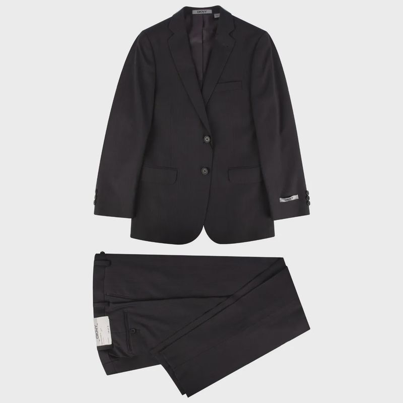 SUIT BLACK TONE ON TONE REGULAR FIT WOOL / BD0V2DAY0510