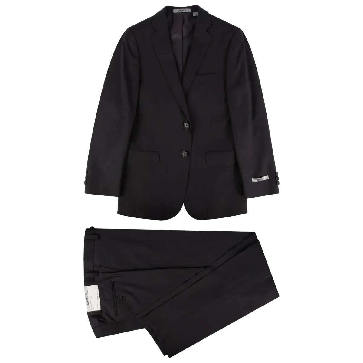 SUIT BLACK TONE ON TONE REGULAR FIT WOOL / BD0V2DAY0510