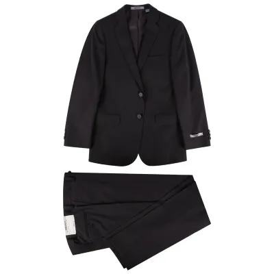 SUIT BLACK TONE ON TONE REGULAR FIT WOOL / BD0V2DAY0510