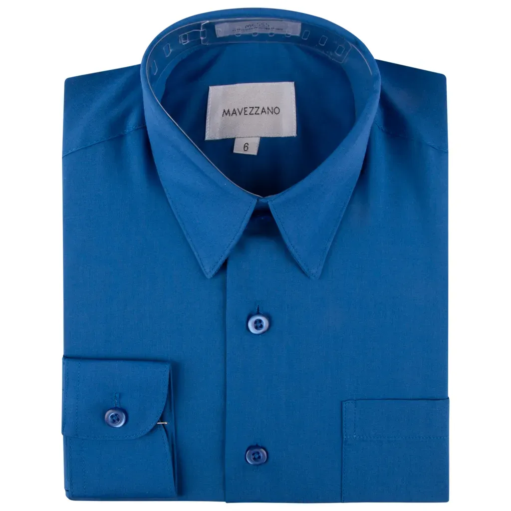 SHIRT ROYAL BLUE MC555 LONG SLEEVE COTTON / MC555