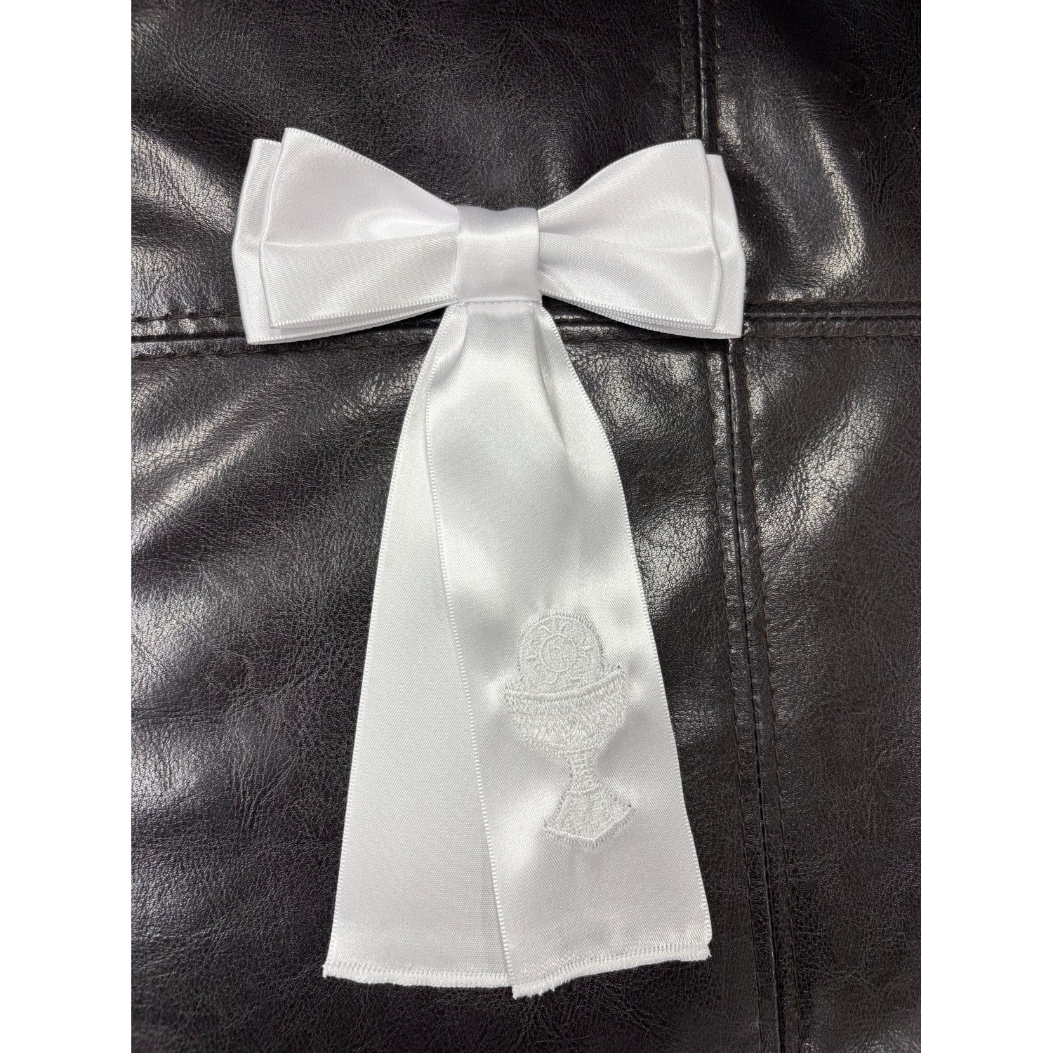 ARMBAND COMMUNION WHITE EMBROIDERED CHALICE / CROSS