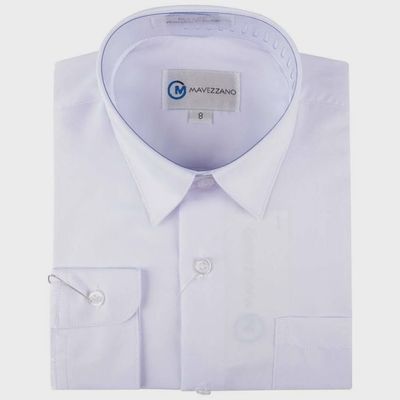SHIRT MC555 WHITE COTTON LONG SLEEVE / MC555