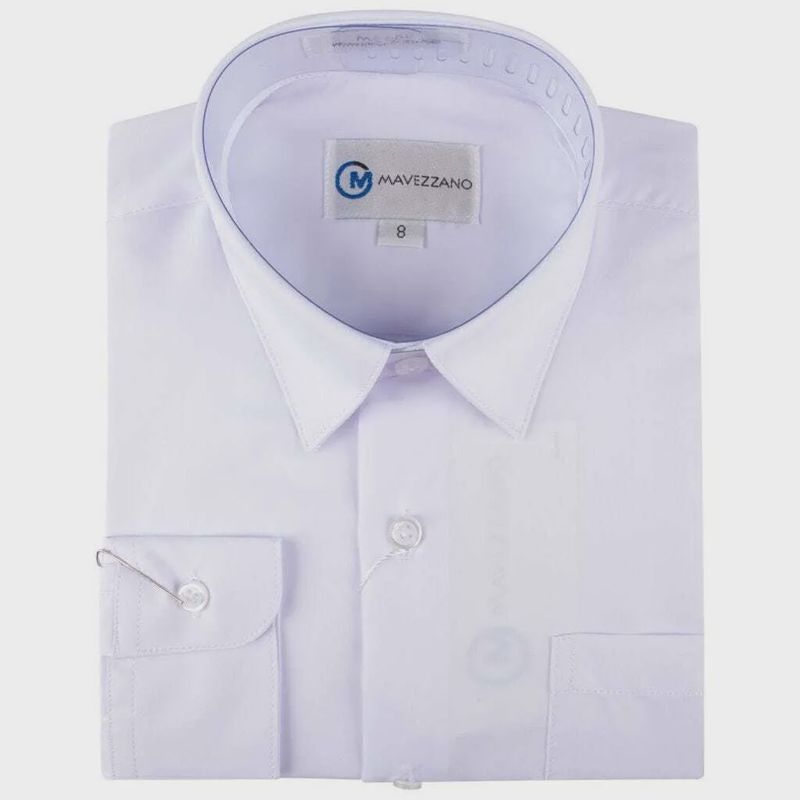 SHIRT MC555 WHITE COTTON LONG SLEEVE / MC555