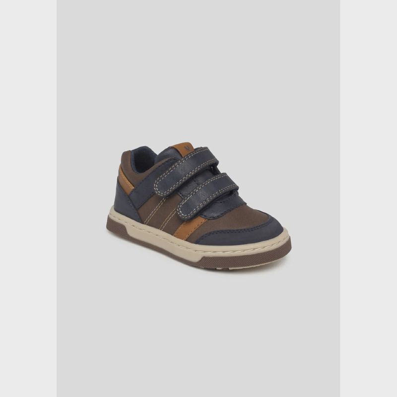 URBAN SNEAKER NAVY & BROWN VELCRO STRAPS / 42264 URBAN SNEAKER NAVY & BROWN VELCRO STRAPS / 42264