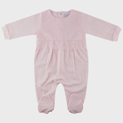 SLEEPER PINK LACE BODICE TRIM COTTON / 800
