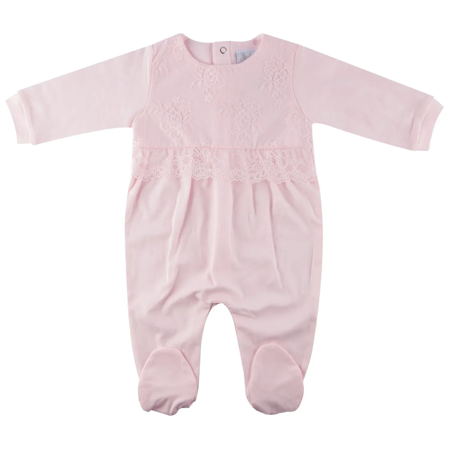 SLEEPER PINK LACE BODICE TRIM COTTON / 800