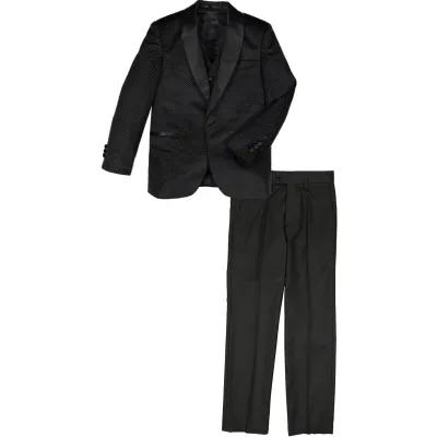 3 PC TUXEDO SUIT WITH VELVET JACKET SATIN SHAWL COLLAR / ST2341