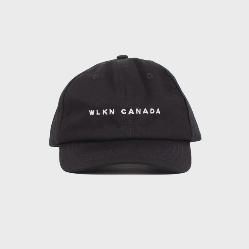 BASEBALL CAP BLACK SMALL WLKN CANADA EMBROIDERY S 2 TO 5 M 6 TO 14 / FACJ134