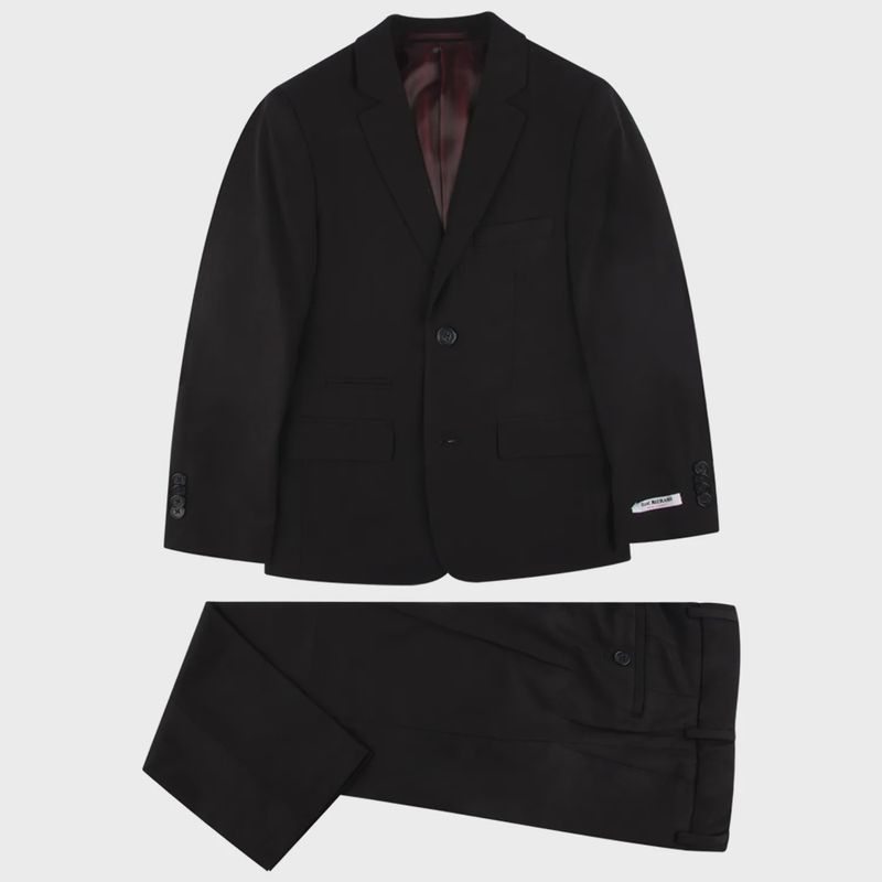 SUIT BLACK HUSKY WOOL REGULAR FIT / ST2007 SUIT BLACK HUSKY WOOL REGULAR FIT / ST2007