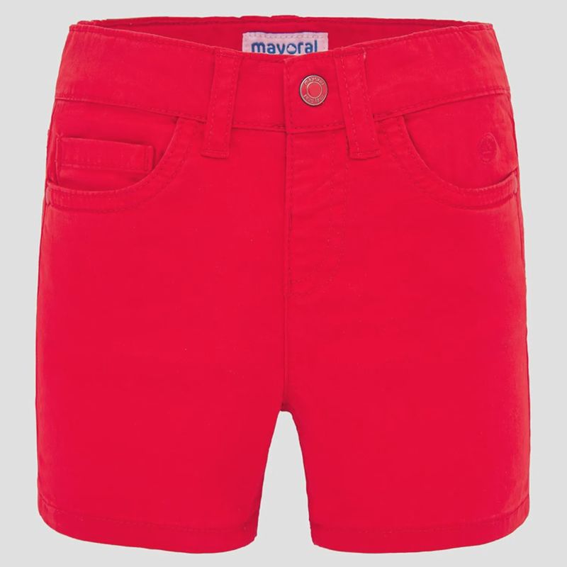 SHORT RED TWILL 5 POCKET / 206096