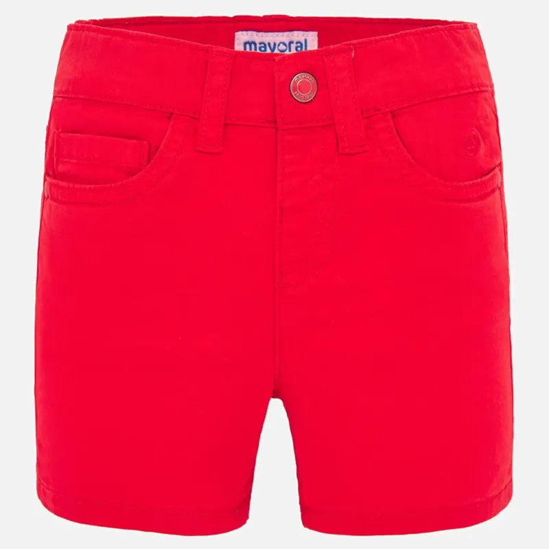 SHORT RED TWILL 5 POCKET / 206096