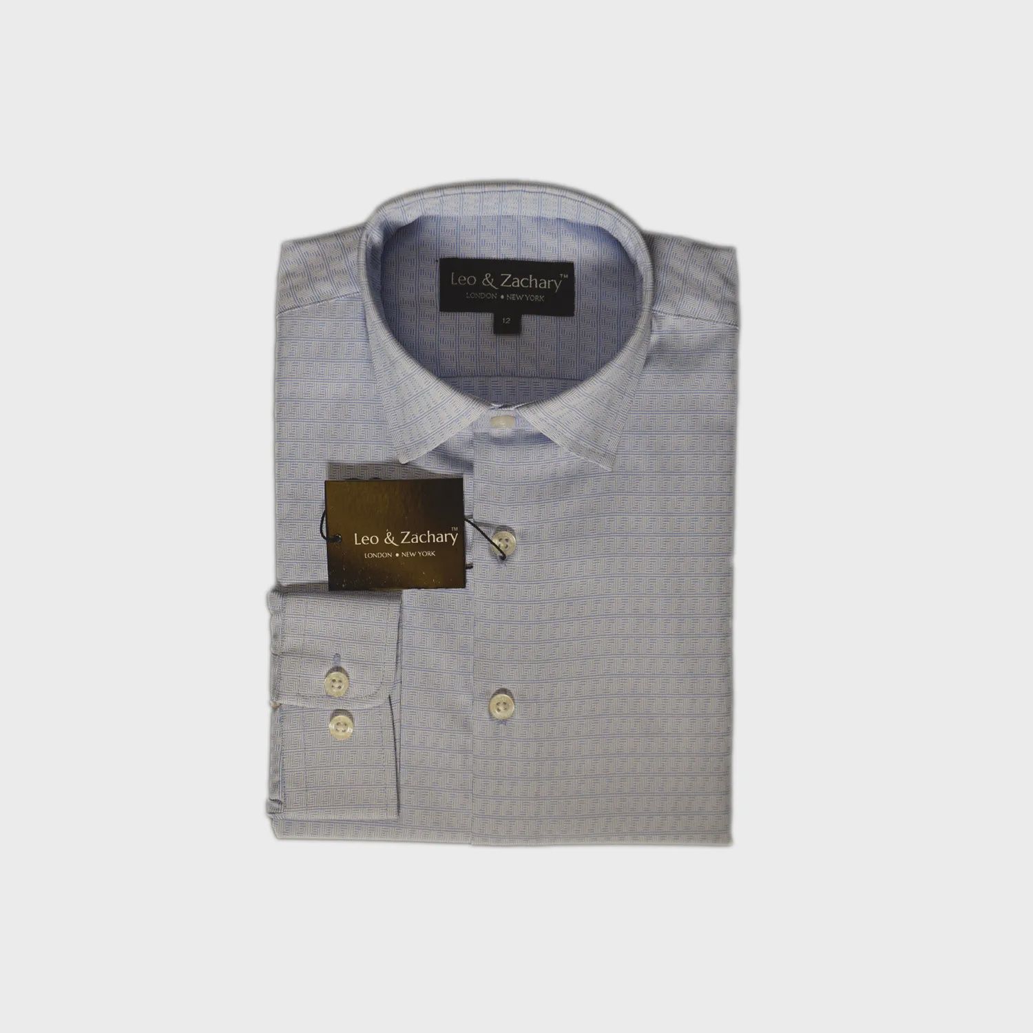 SHIRT LIGHT GREY SHARK GREY WHITE WINDOW / 5846