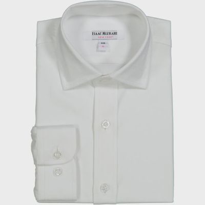 SHIRT SOLID WHITE 9248 SLANTED ST / SH9248