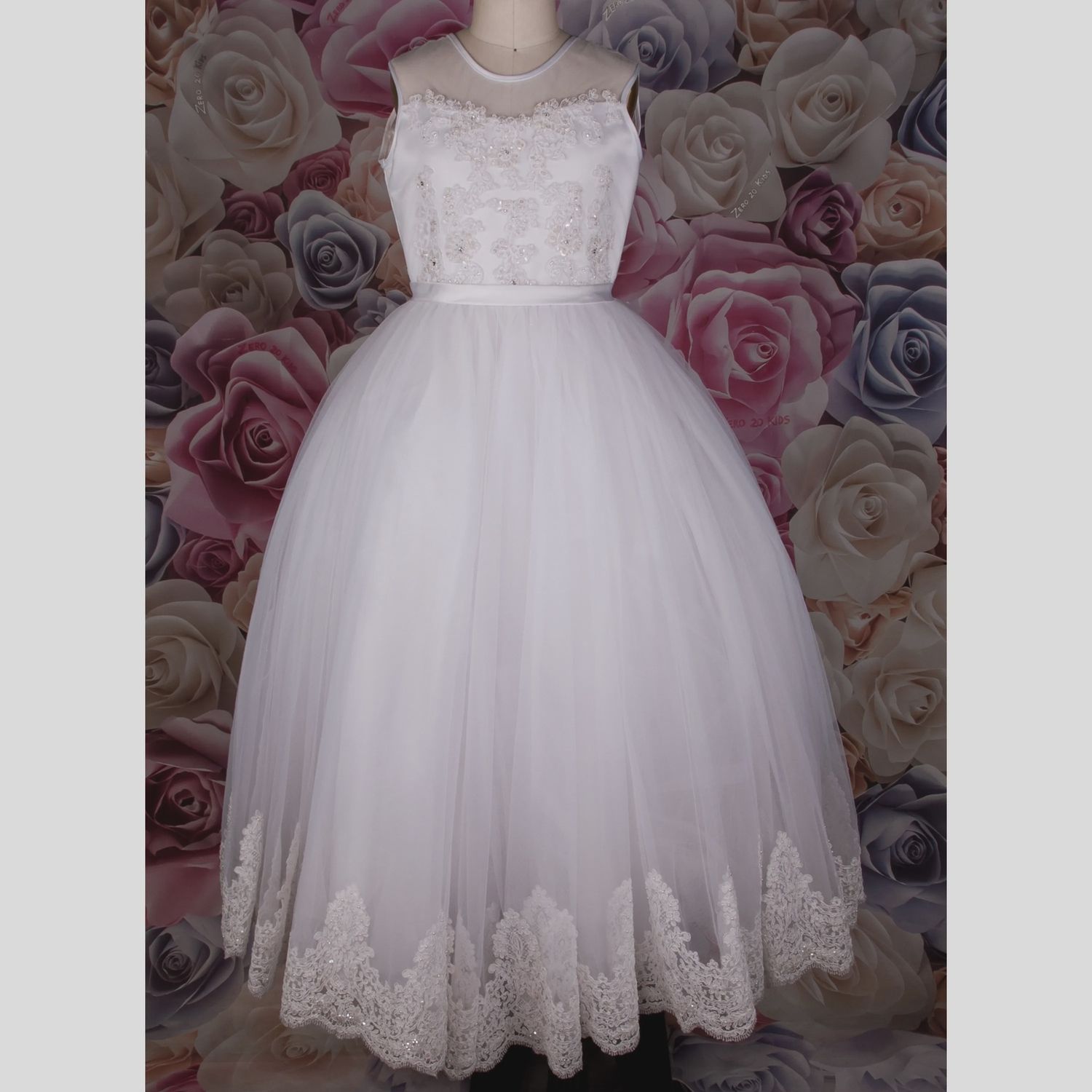 DRESS 118318 BEAD LACE BOD / HEM