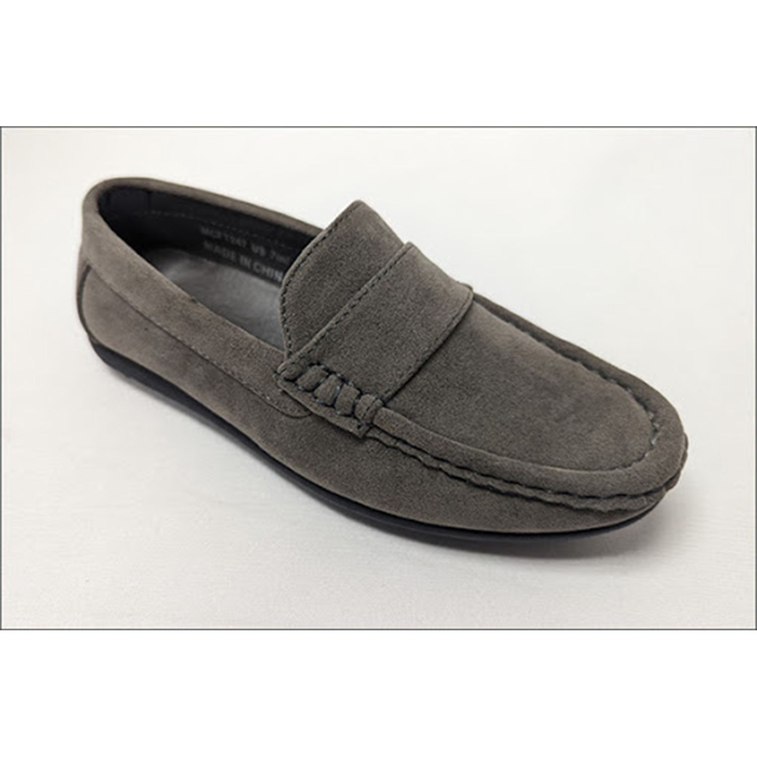 SHOE GREY SUEDE SLIP ON / MCFT247