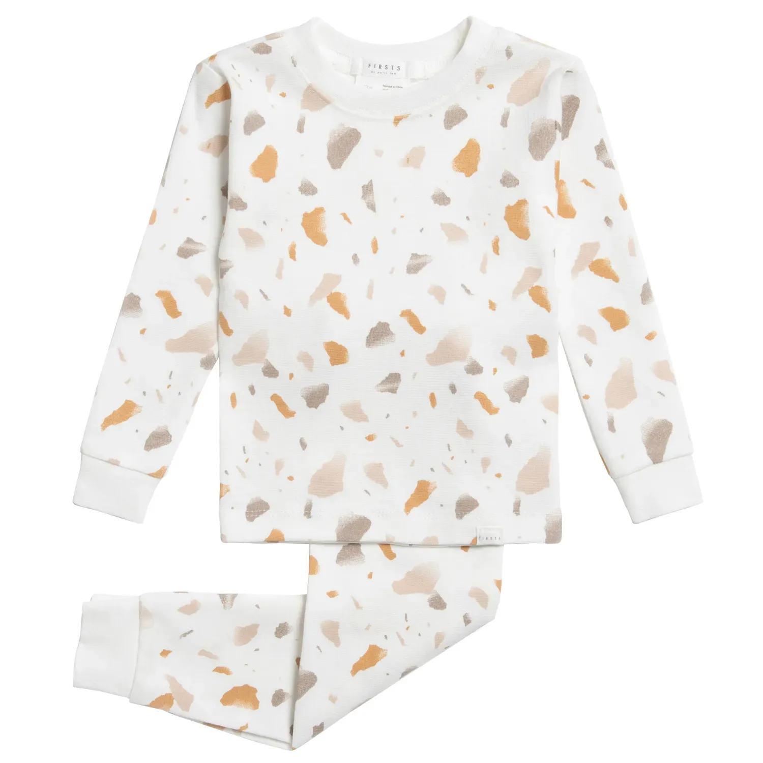 2 PC SLEEPER OFF WHITE BROWN PRINT PATTERN / 22SRG31440