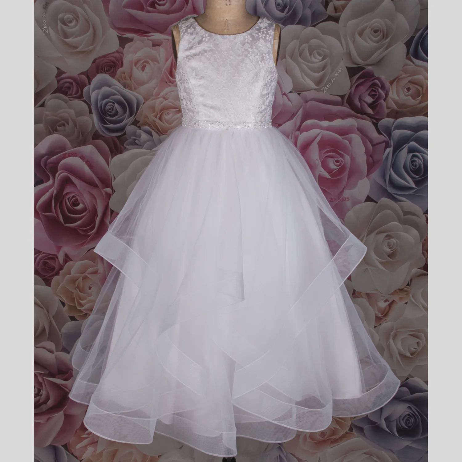 GOWN 1988H LACE & TULLE H / B SL