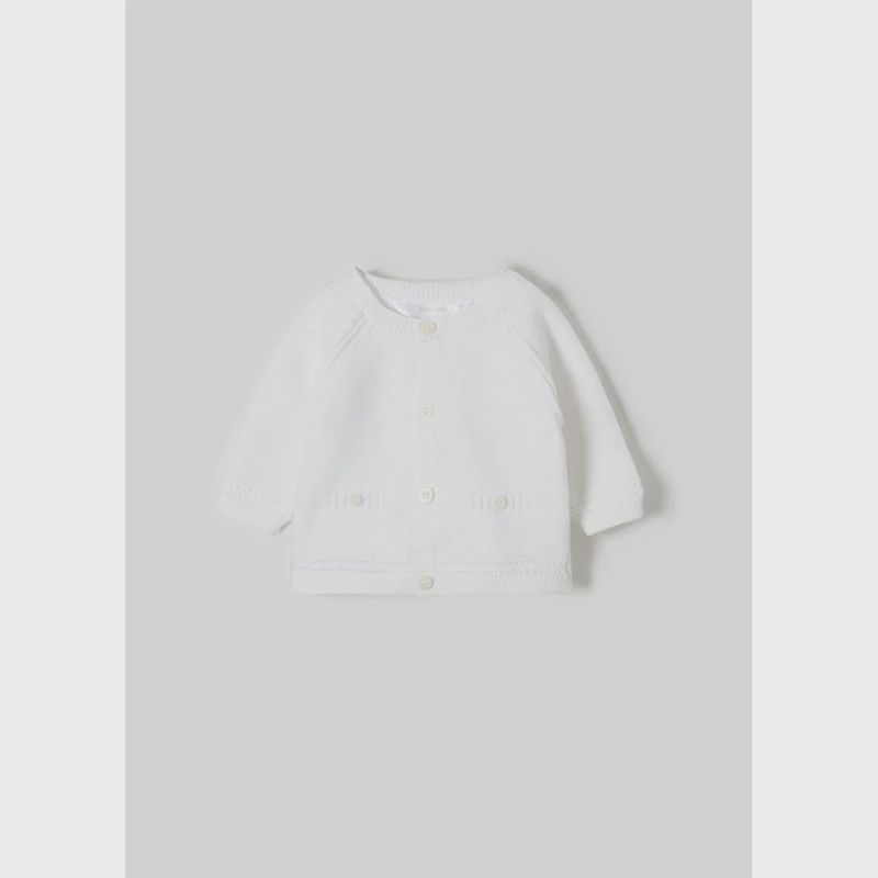 KNIT CARDIGAN WHITE / 1317