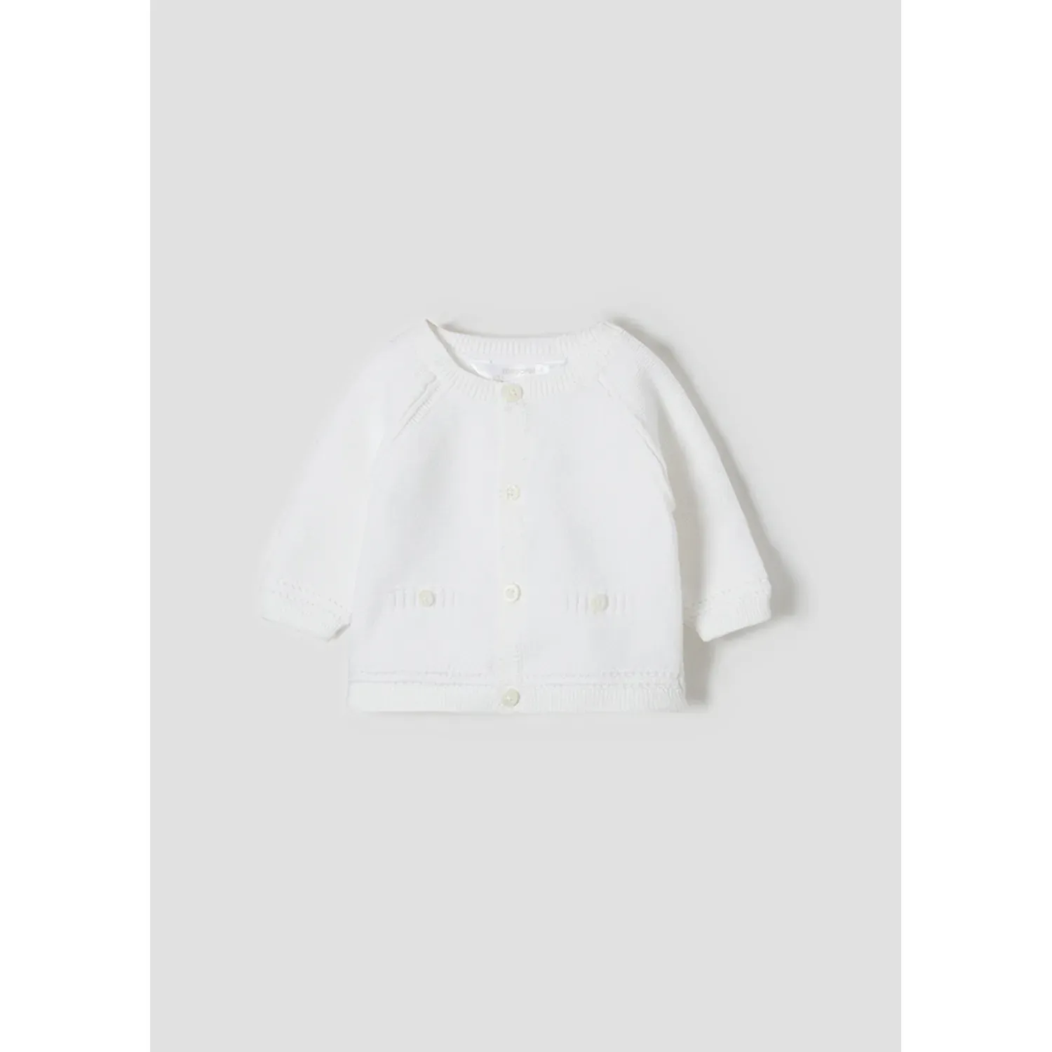 KNIT CARDIGAN WHITE / 1317