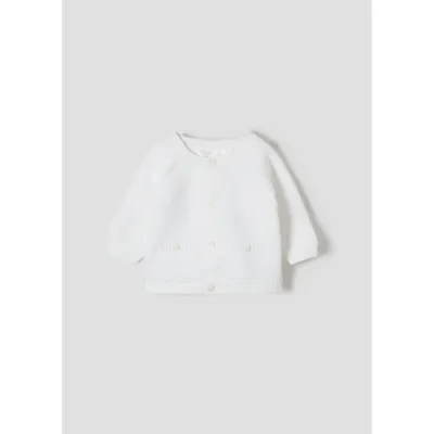 KNIT CARDIGAN WHITE / 1317