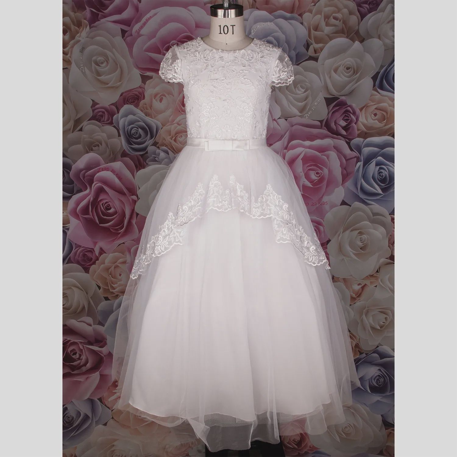 COM DRESS 1970H LACE TOP EMB L