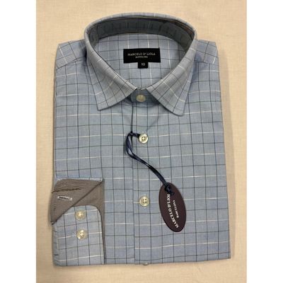 SHIRT BLUE CHECK CLUBSTONE BLUE / 5816