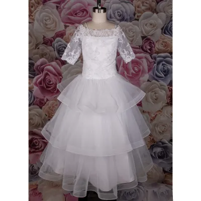 DRESS AN12 LACE BOD 3TIER SKRT / WDTUT04GWH