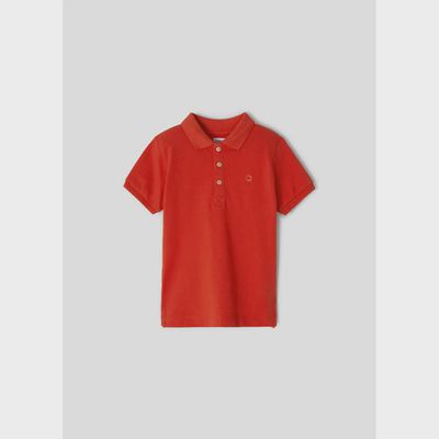 POLO TOP RED SHORT SLEEVE BASIC / 150