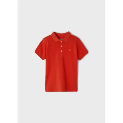 POLO TOP RED SHORT SLEEVE BASIC / 150