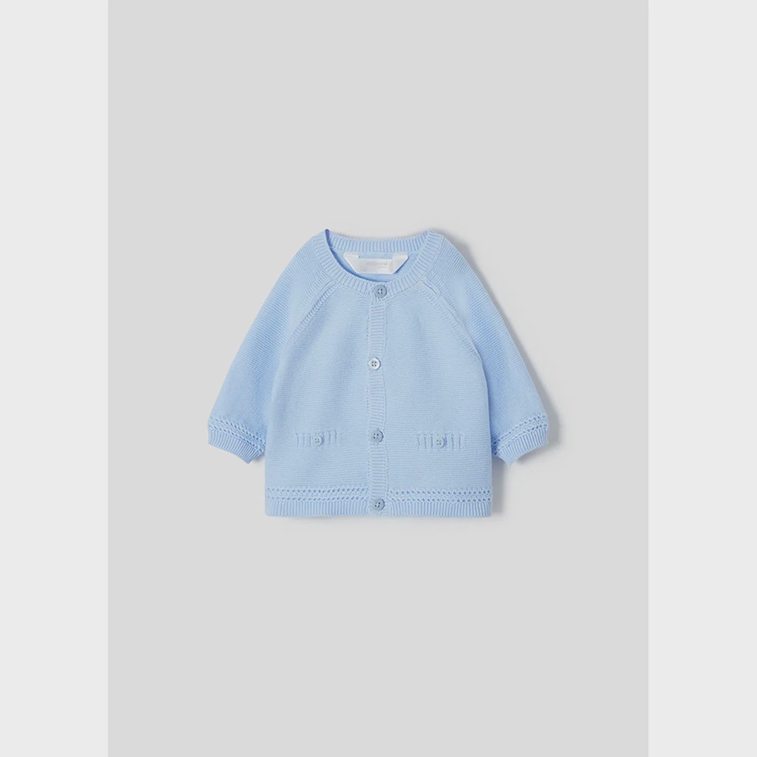 KNIT CARDIGAN LIGHT BLUE / 1347