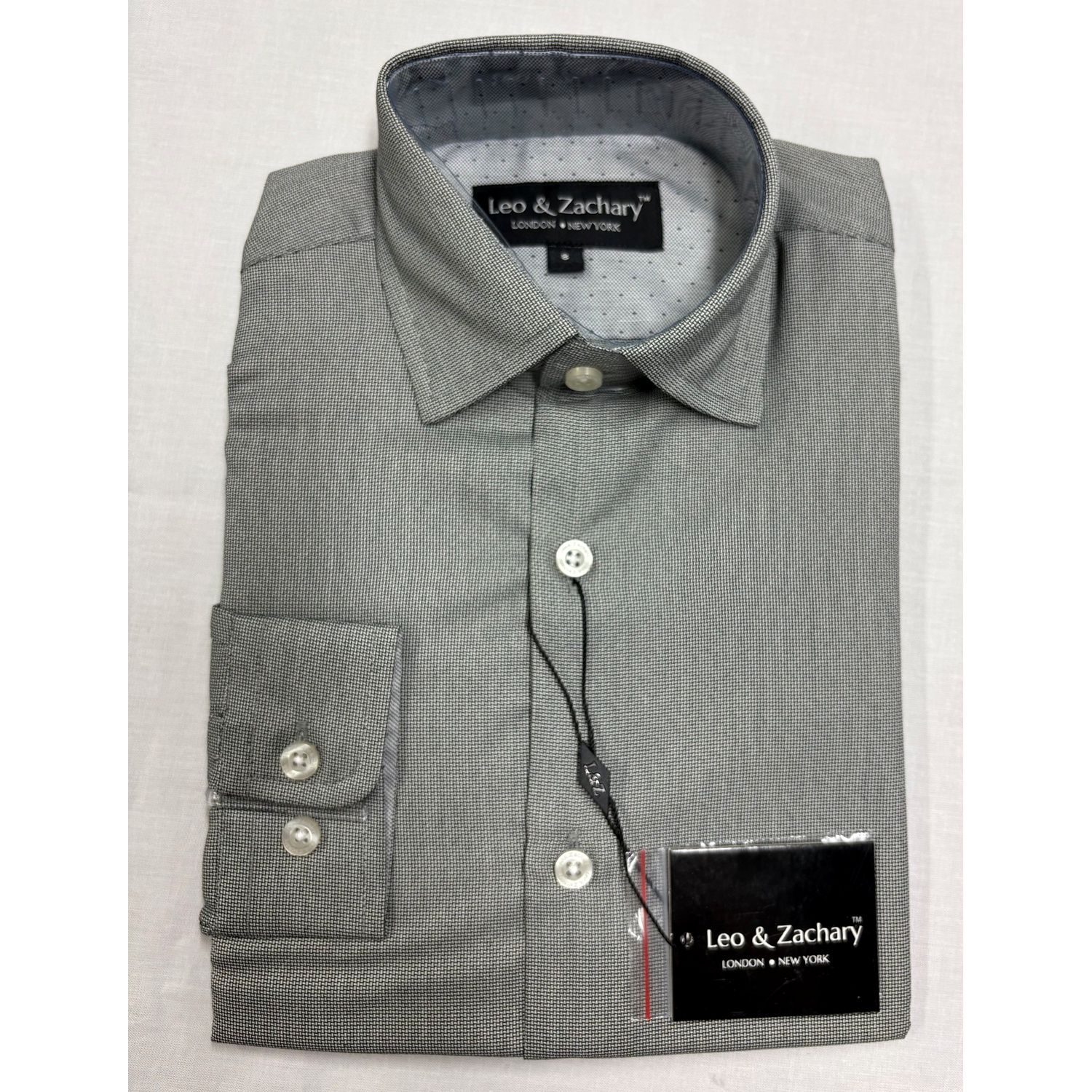 SHIRT GREY SHADOW BASKET WEAVE / 5664