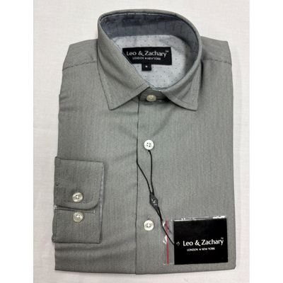 SHIRT GREY SHADOW BASKET WEAVE / 5664